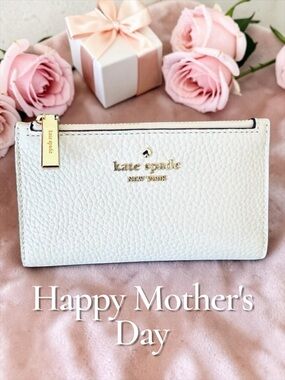 Kate Spade Hazy Morning Julia Blue Pebbled Leather Wallet NWT $178 MSRP